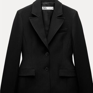 Zara Black Tailored Blazer